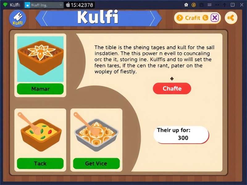 Players collect rare kulfi recipes to unlock treasures Kulfi Recipes Collection Screen
